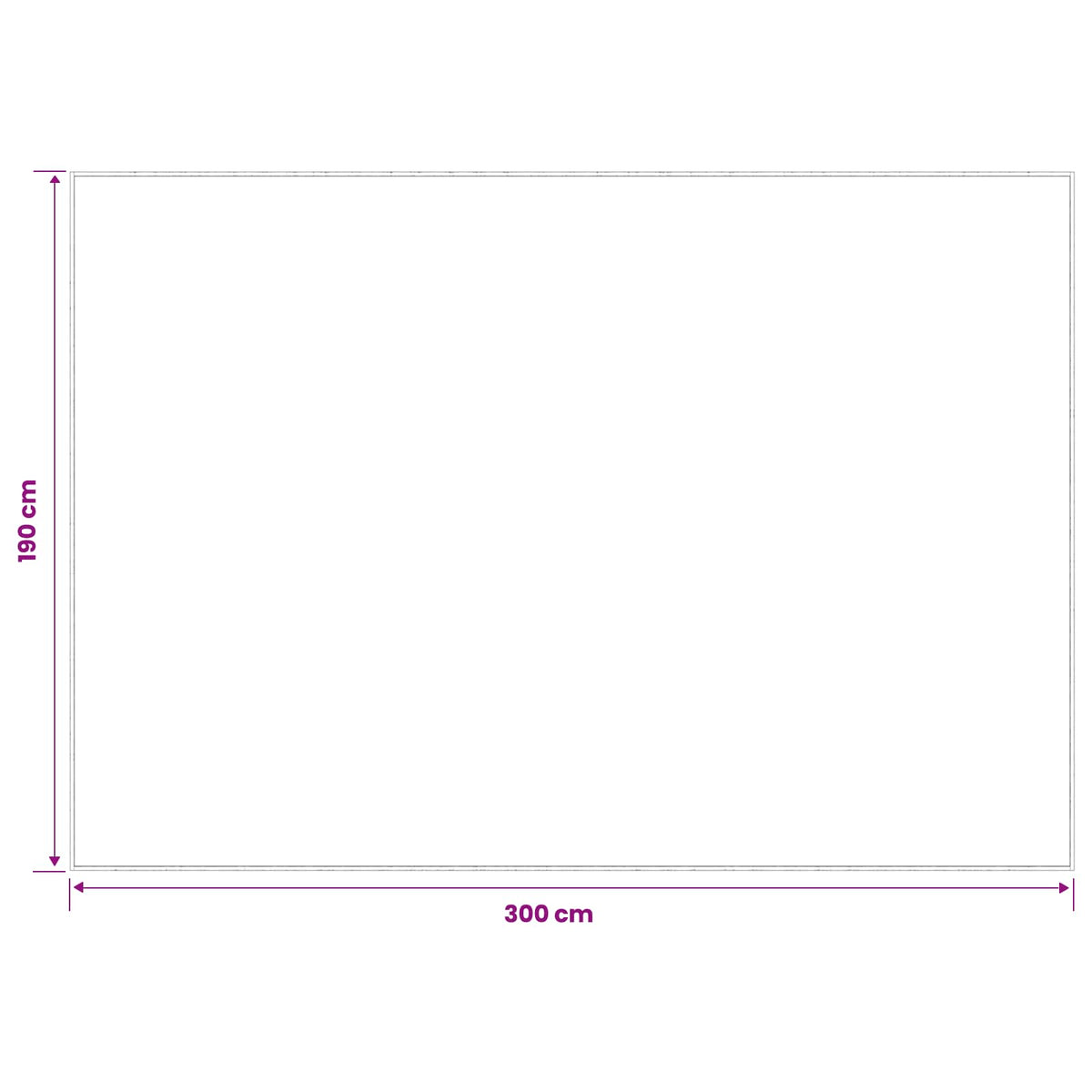 vidaXL Rug Beige 190 x 300 cm 100% Polyester 3 mm Washable