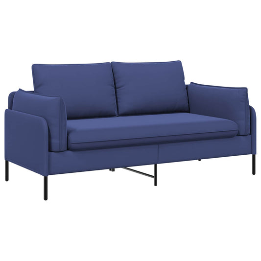 vidaXL 2-Seater Sofa 2-Seater Police Blue 188 x 81 x 89 cm Velvet