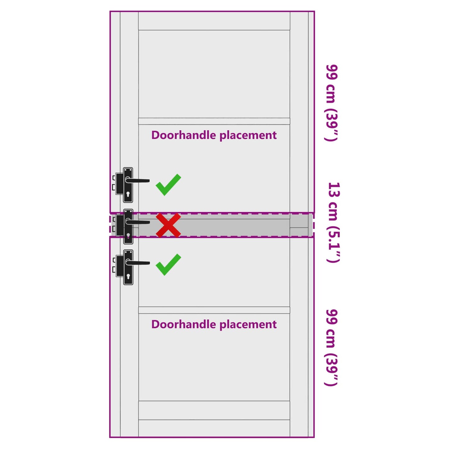 vidaXL Interior Door Natural 93 x 211 cm Plywood