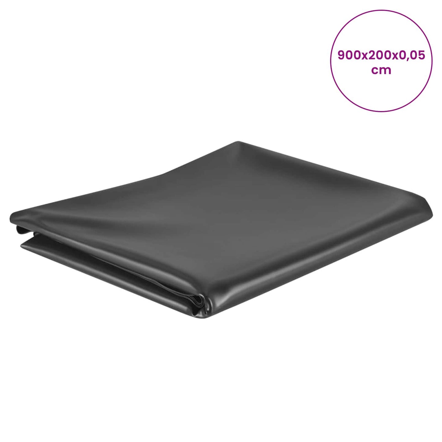 vidaXL Pond Liner 9 x 2 m PVC 0.5 mm Black