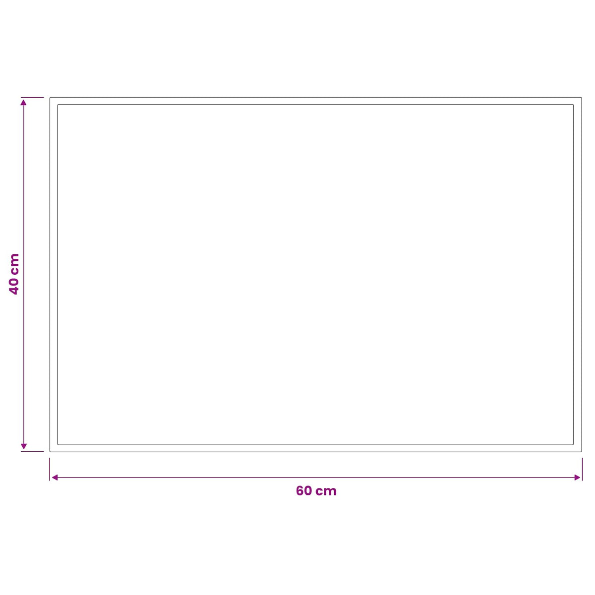 vidaXL Doormat Light Grey 60 x 40 cm 100% Polyamide