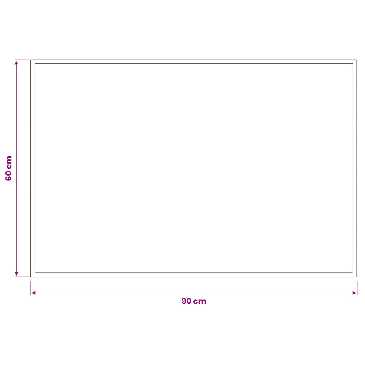 vidaXL Doormat Light Grey 90 x 60 cm 100% Polyamide