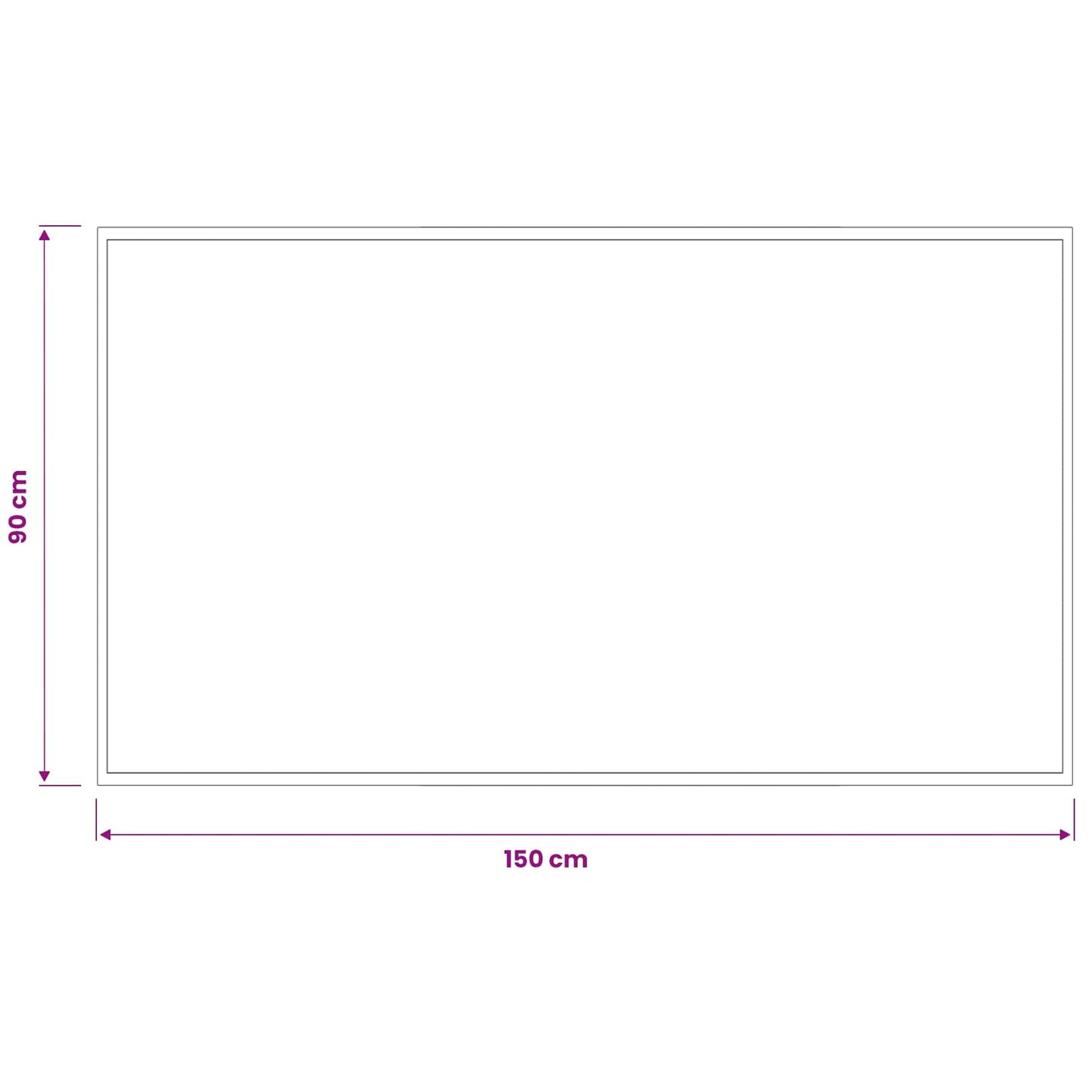 vidaXL Doormat Light Grey 150 x 90 cm 100% Polyamide Washable
