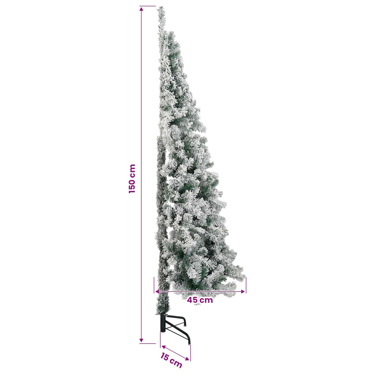 vidaXL Artificial Christmas Tree with Bauble 150 cm 150 LEDs