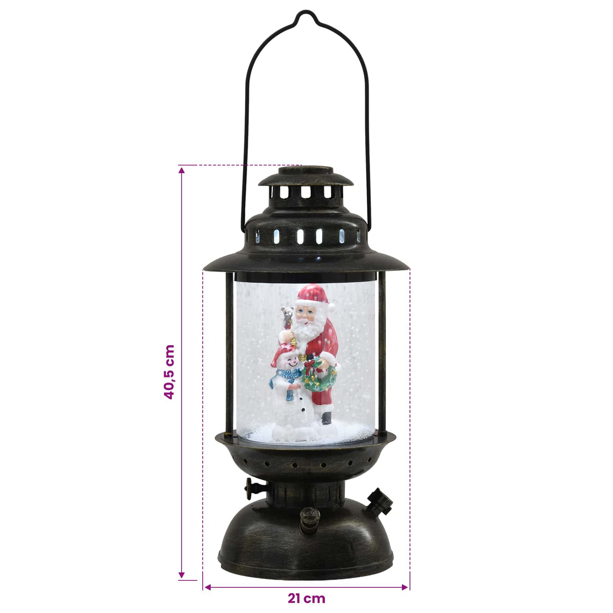 vidaXL Christmas Lantern ESPOO Cool White Ø 21 x 40.5 cm