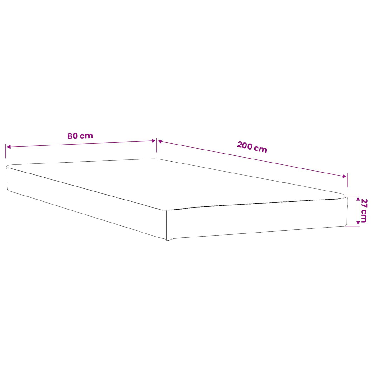 vidaXL Mattress Protector 2 pcs 80 x 200 cm Waterproof White