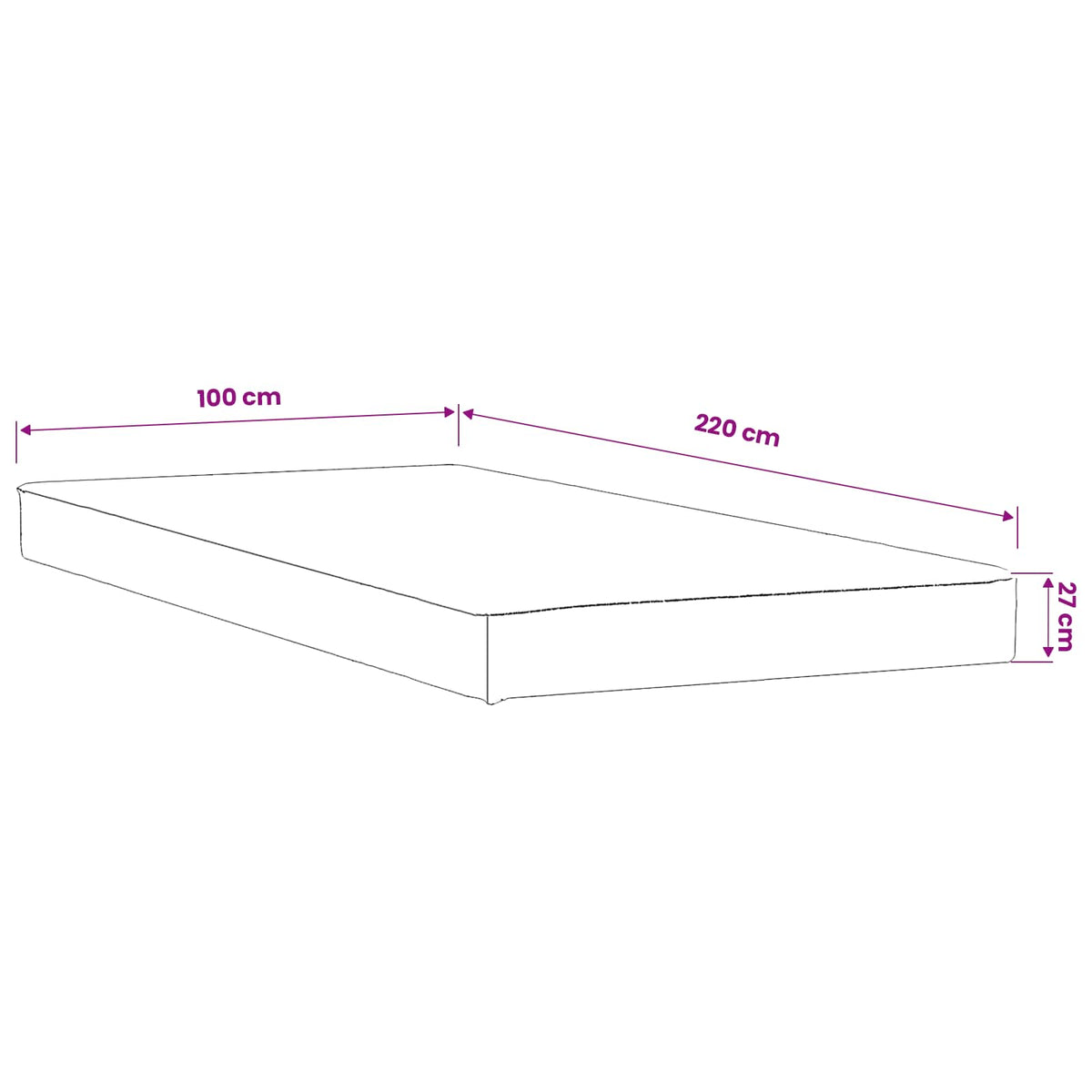 vidaXL Mattress Protector 2 pcs 100 x 220 cm Waterproof White