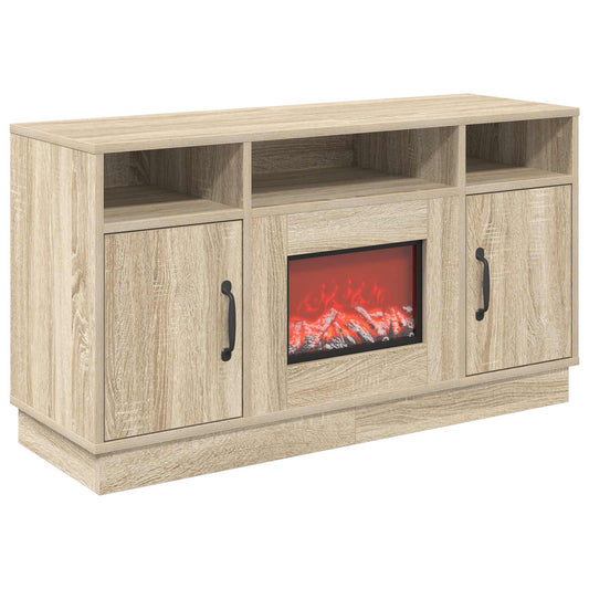 vidaXL Electric Fireplace Sonoma 100 x 33 x 55 cm Engineered wood
