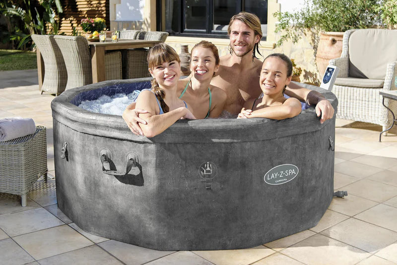 Lay-Z-Spa Carrara AirJet ThermaCore Rigid Foam Hot Tub 6 Person WiFi