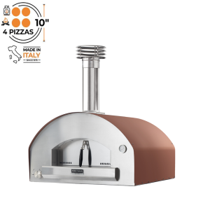 Fontana Marinara Hybrid Gas & Wood Oven in Rosso