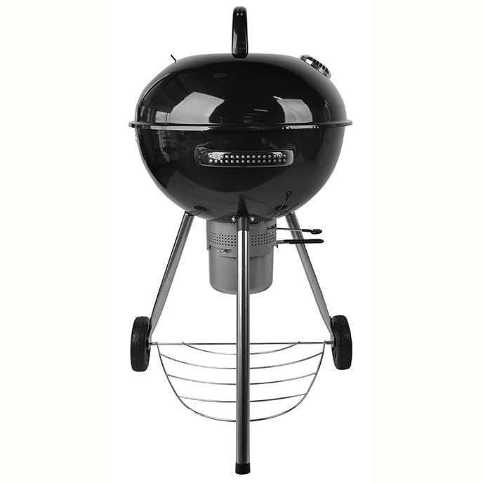 Halmo Premium 58cm Charcoal Barbecue – Porcelain Enamel Kettle Grill