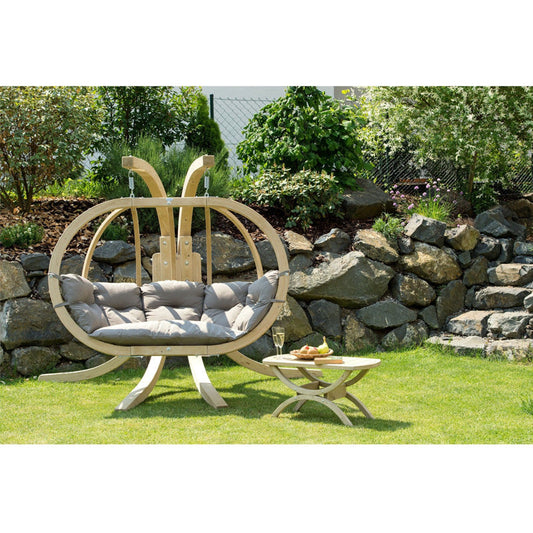 Globo Royal Taupe Double Seater Hanging Egg Chair