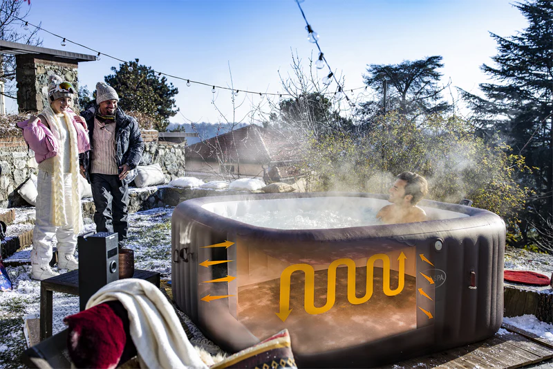 Lay-Z-Spa Maldives HydroJet Pro WiFi Hot Tub 7 Person Square