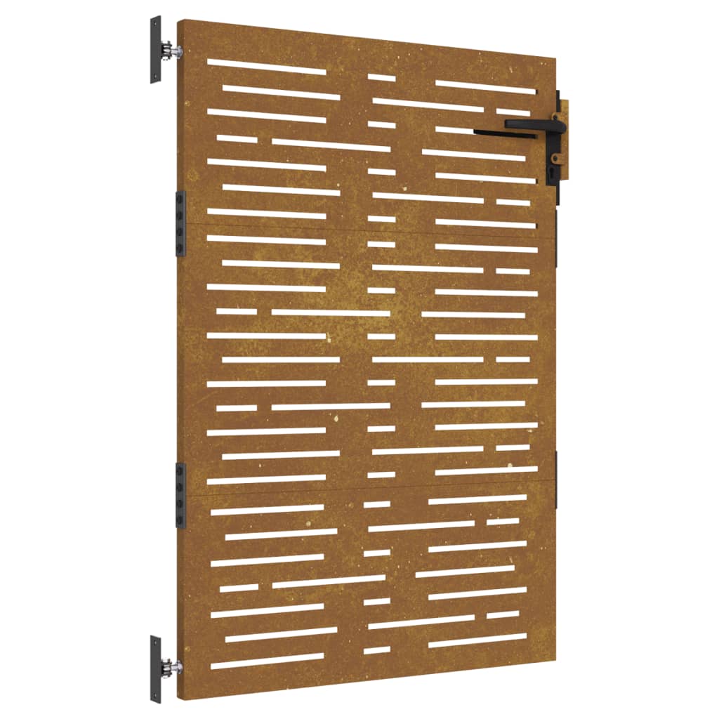 vidaXL Garden Gate 85x100 cm Corten Steel Square Design