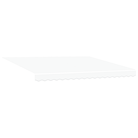 vidaXL Manual Retractable Awning with LED White 400x300 cm