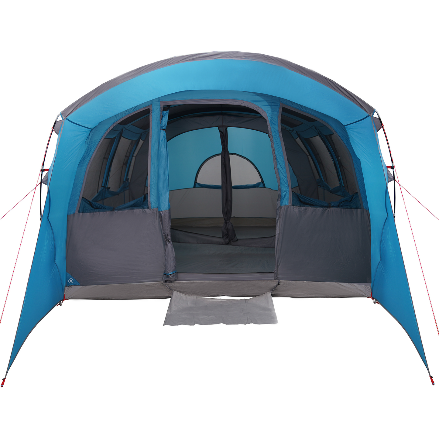 vidaXL Family Tent with Windows Tunnel Blue 8-Person Waterproof