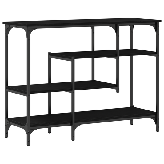 vidaXL Console Table Black oak 100 x 35 x 75 cm
