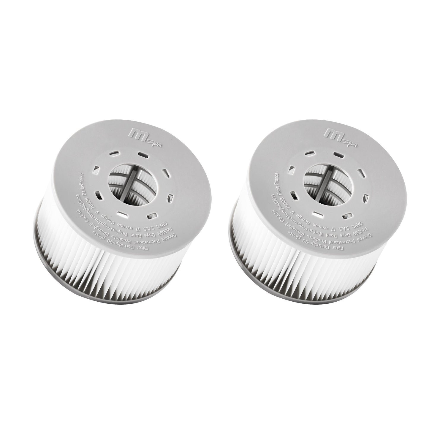 LF90 Twin Pack Long Fiber Filters for MSPA OSLO 90 Pleats (Upgraded 2025 Version)