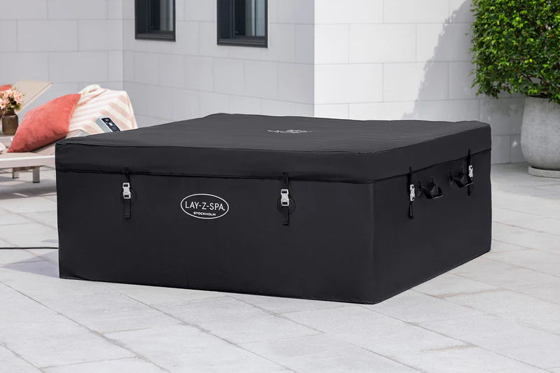 Lay-Z-Spa Stockholm Square Foam Hot Tub - 63% More Efficient