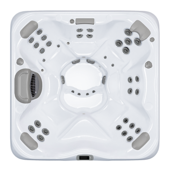 Bullfrog Spas X7 High Capacity 8 Person Square Hot Tub – Premium Corner Seating & Spacious Home Spa
