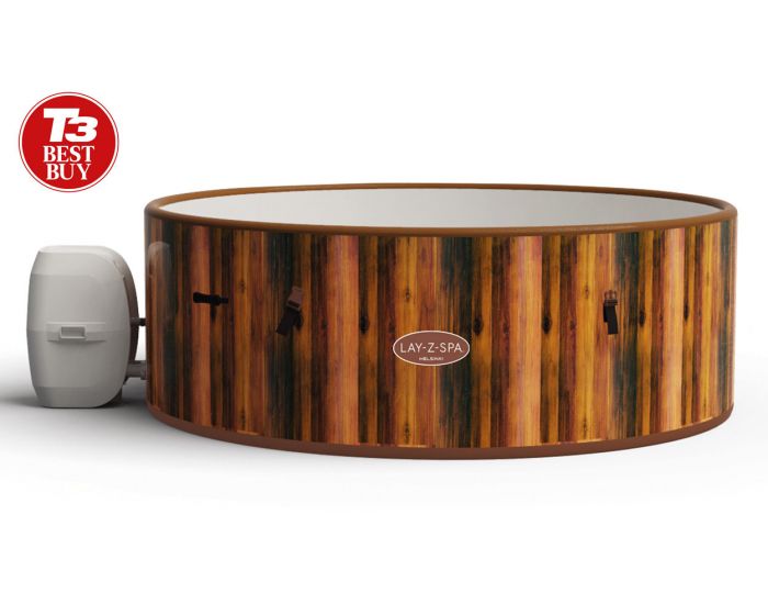 Lay-Z-Spa Helsinki AirJet 7 Person Hot Tub Drop Stitch WiFi - Nordic Design