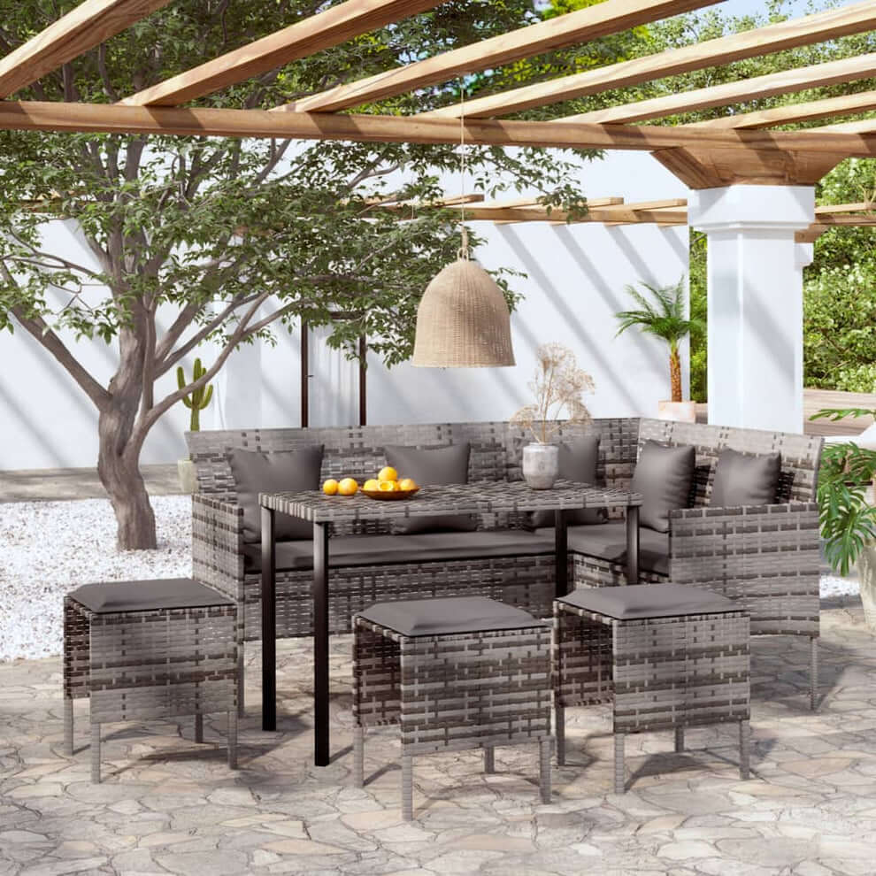 Create Your Perfect Outdoor Retreat with Our vidaXL L-shaped Sofa Set