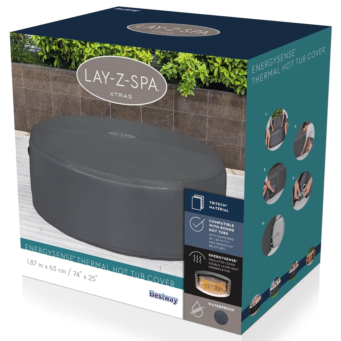 Bestway Cover PVC and POM Grey