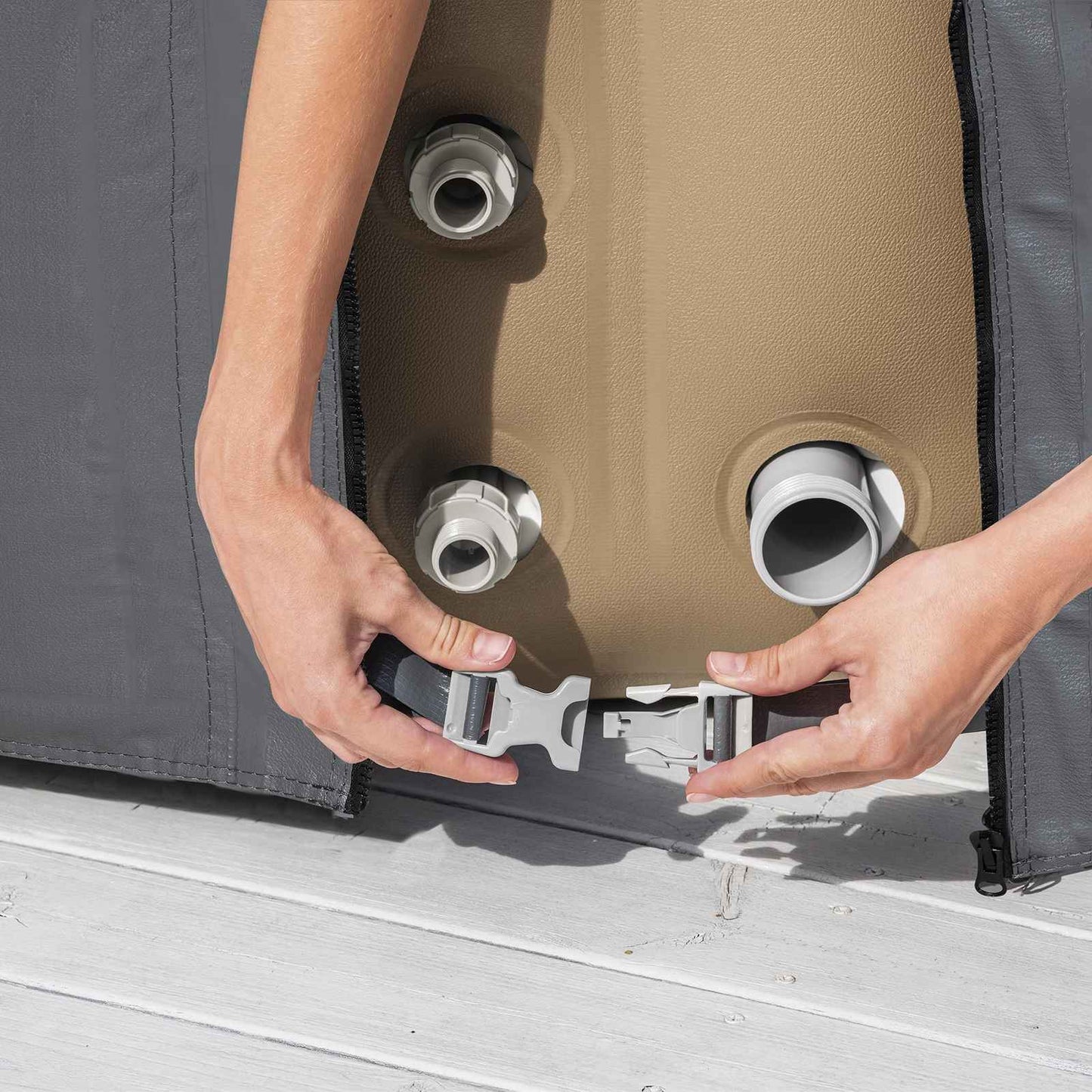Bestway Cover PVC and POM Grey