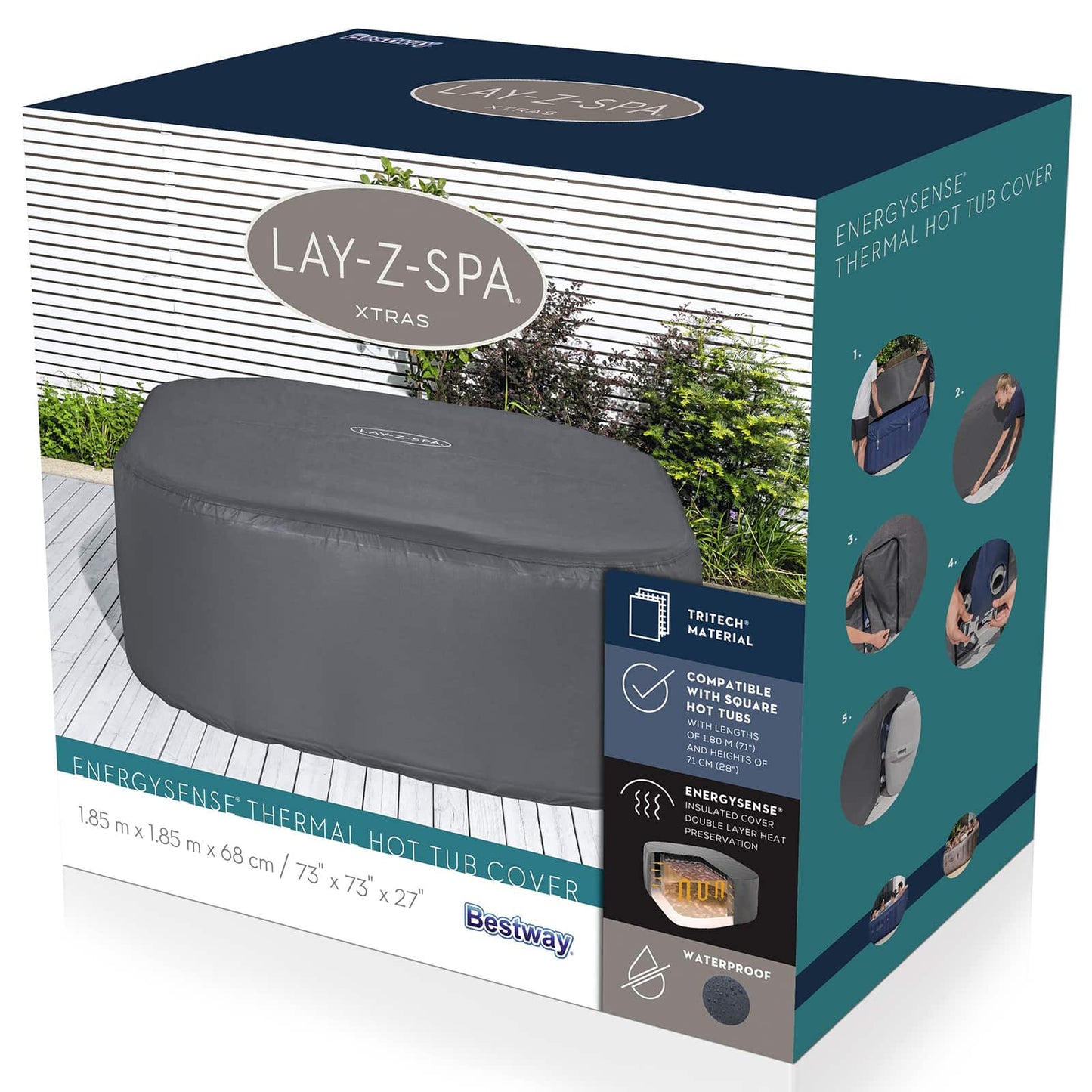 Bestway Cover PVC and POM Grey