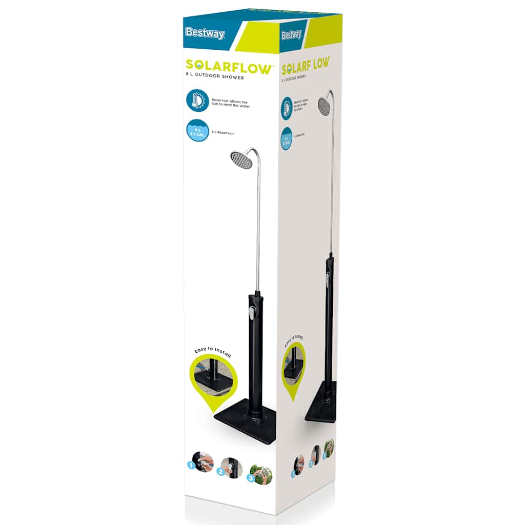 Bestway Solar Flow Outdoor Shower Black 8 L