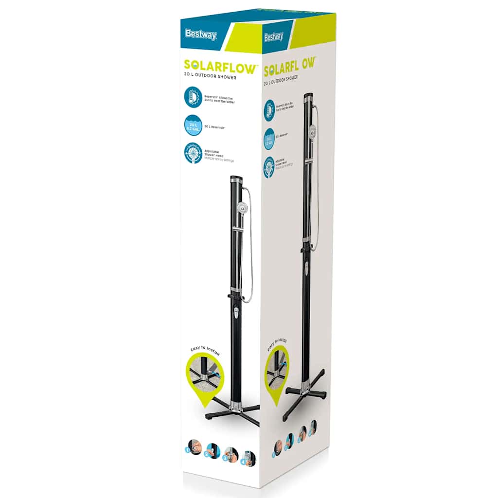 Bestway Solar Flow Outdoor Shower Black 20 L