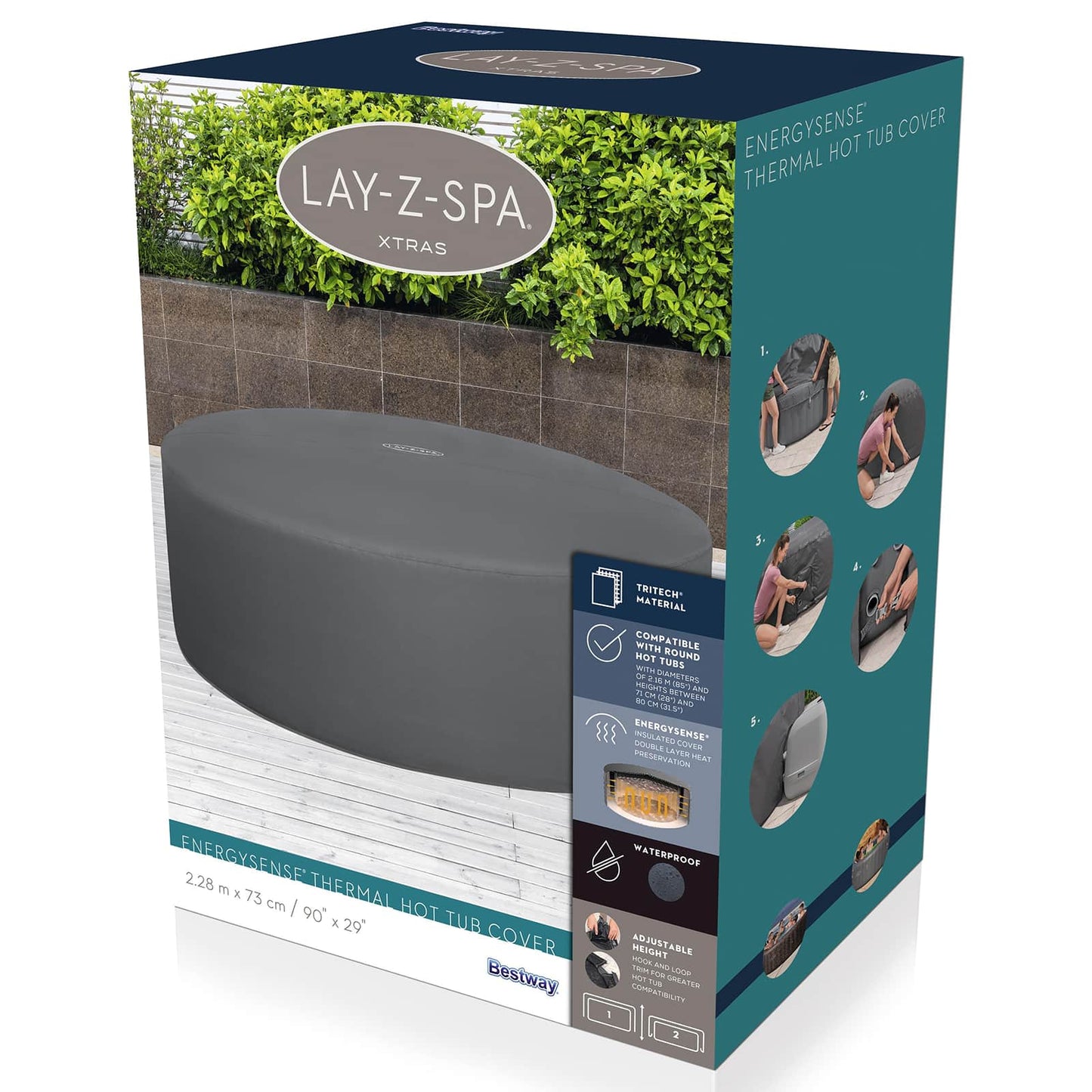 Bestway Cover PVC and POM Grey