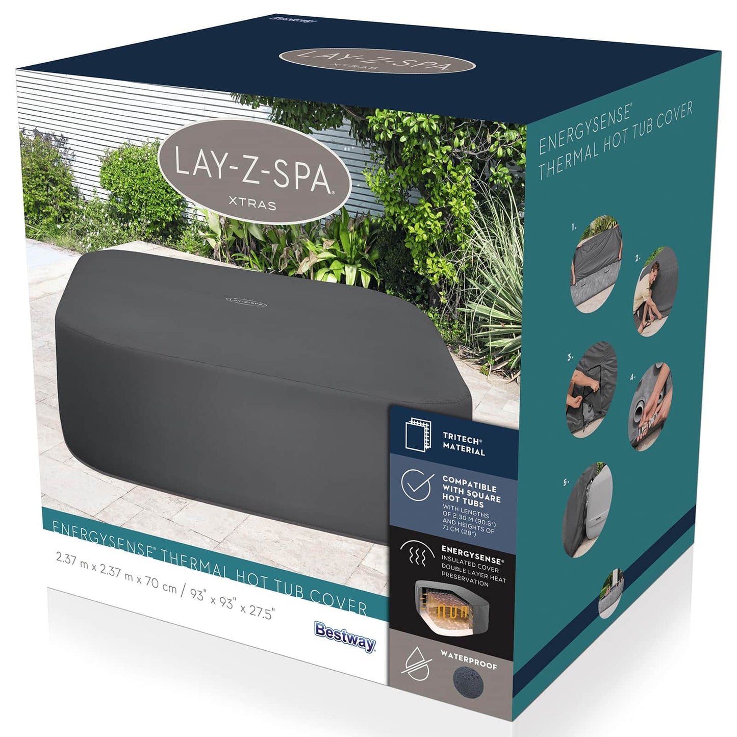 Bestway Cover PVC and POM Grey