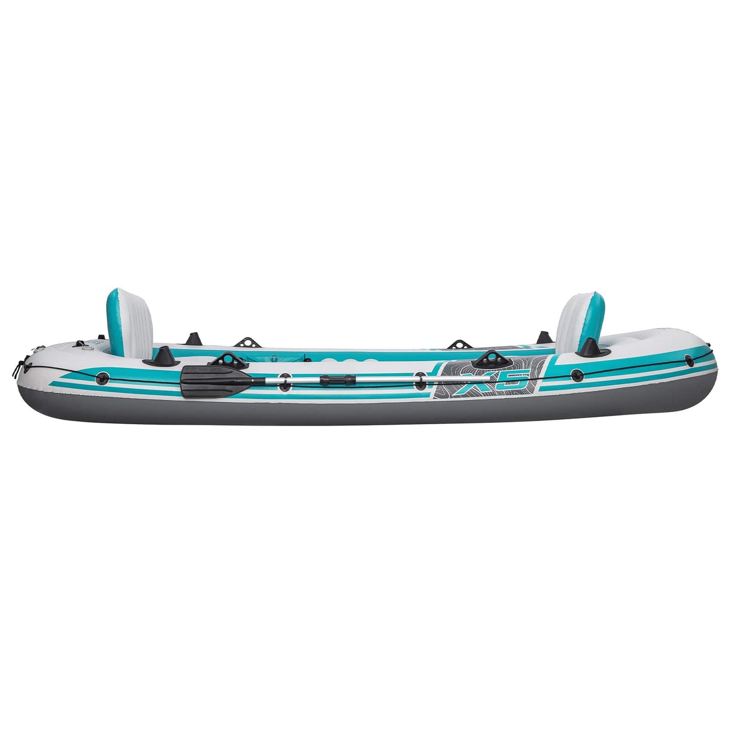 Bestway Inflatable Boat Grey and White 3.64 x 1.66 m PVC