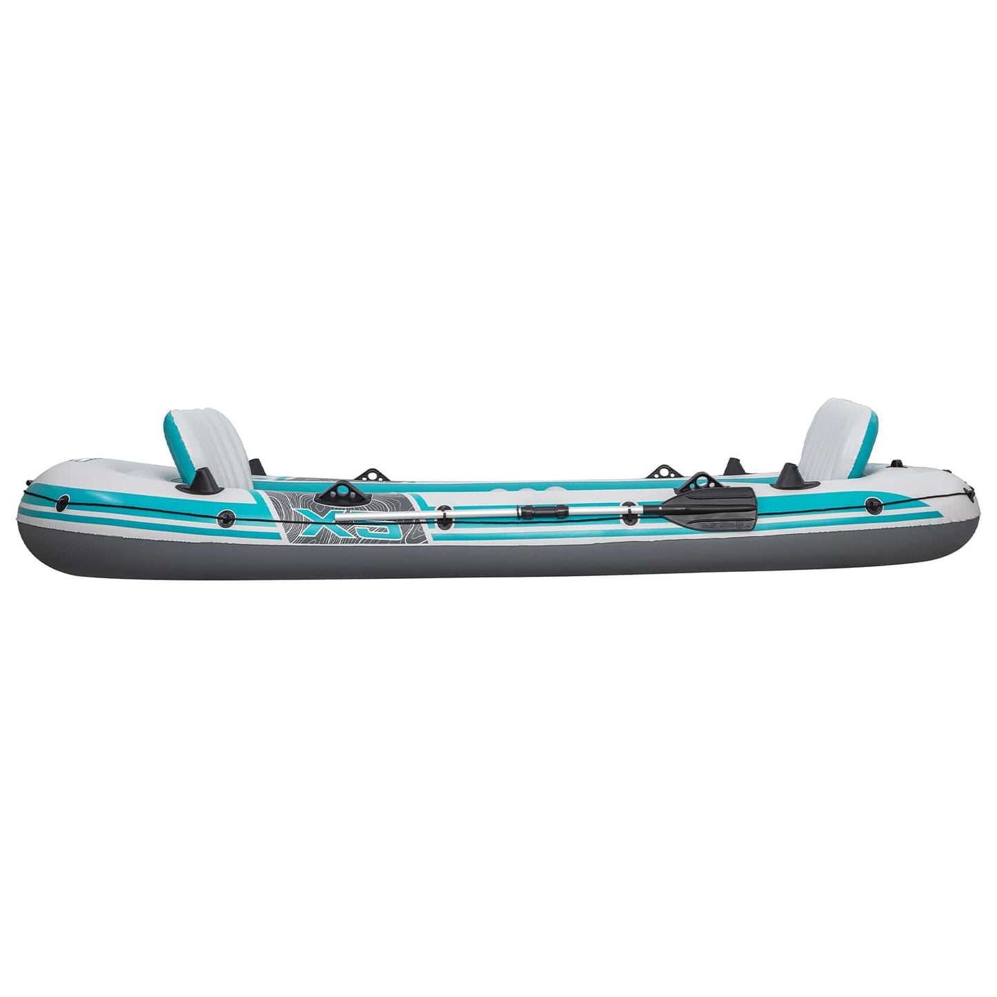 Bestway Inflatable Boat Grey and White 3.64 x 1.66 m PVC