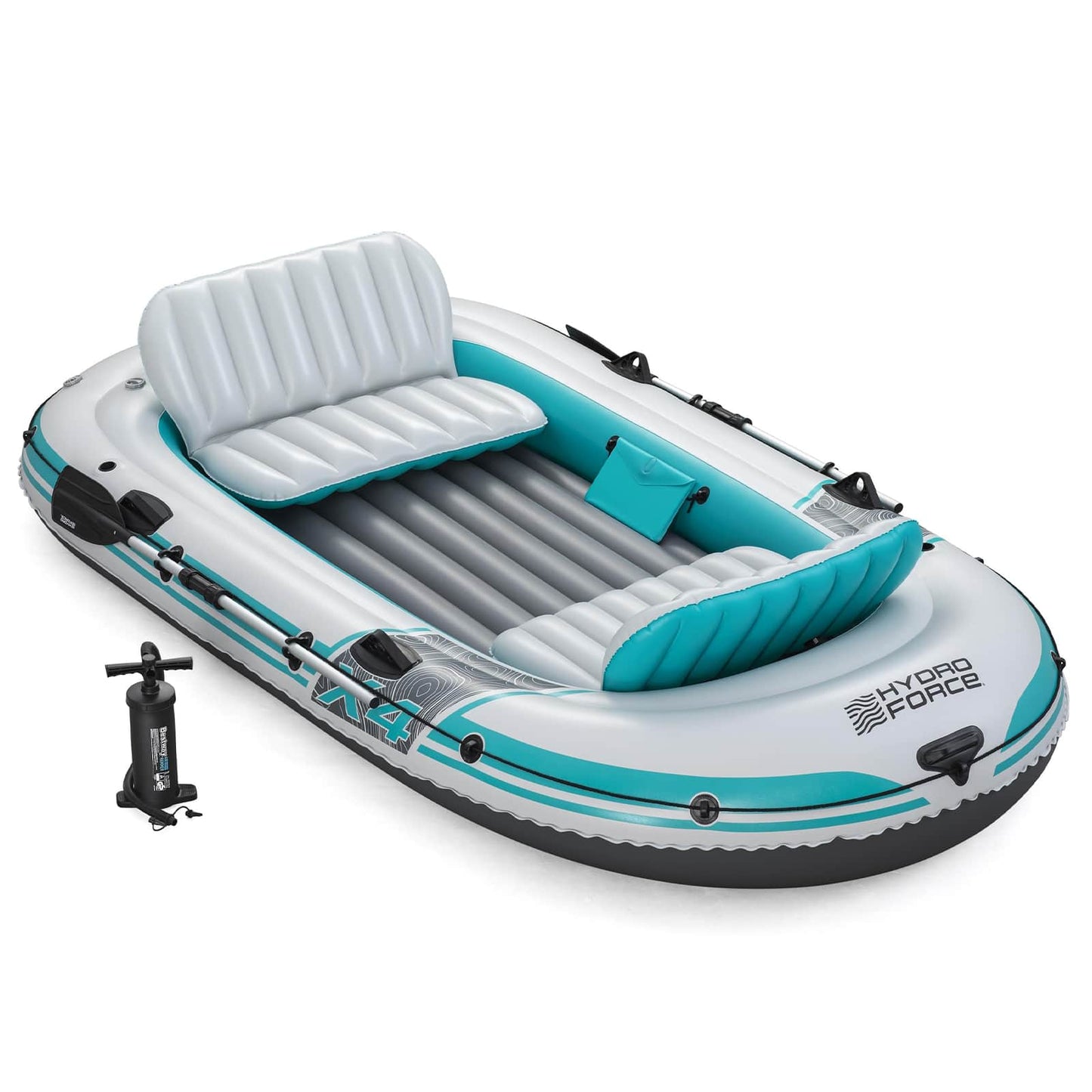 Bestway Inflatable Boat Grey and White 3.15 x 1.65 m PVC