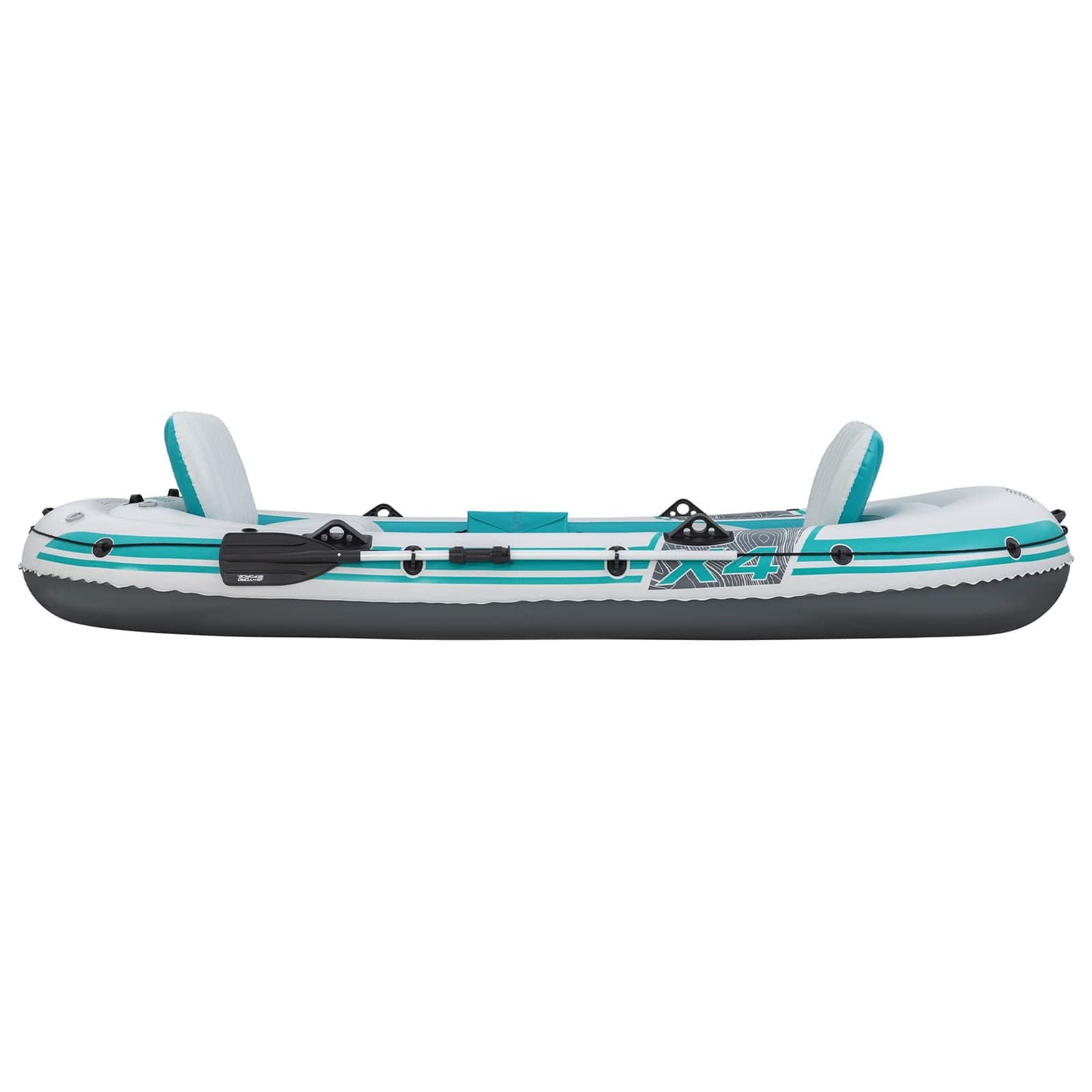 Bestway Inflatable Boat Grey and White 3.15 x 1.65 m PVC