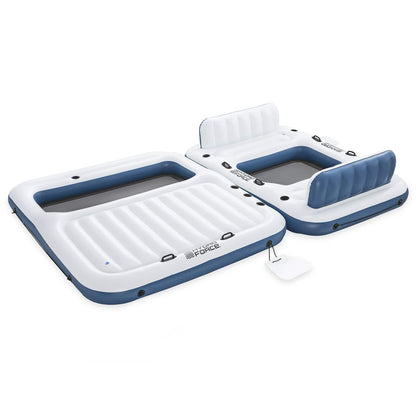Bestway Hydro-Force Floating Island 2 pcs PVC White and Blue