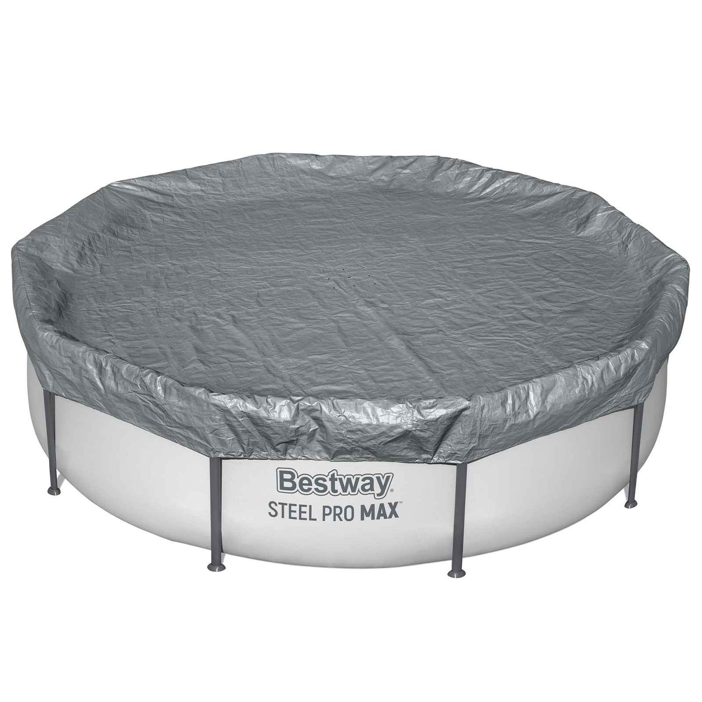 Bestway Pool Cover Ø3.05 m Round Polyester Grey