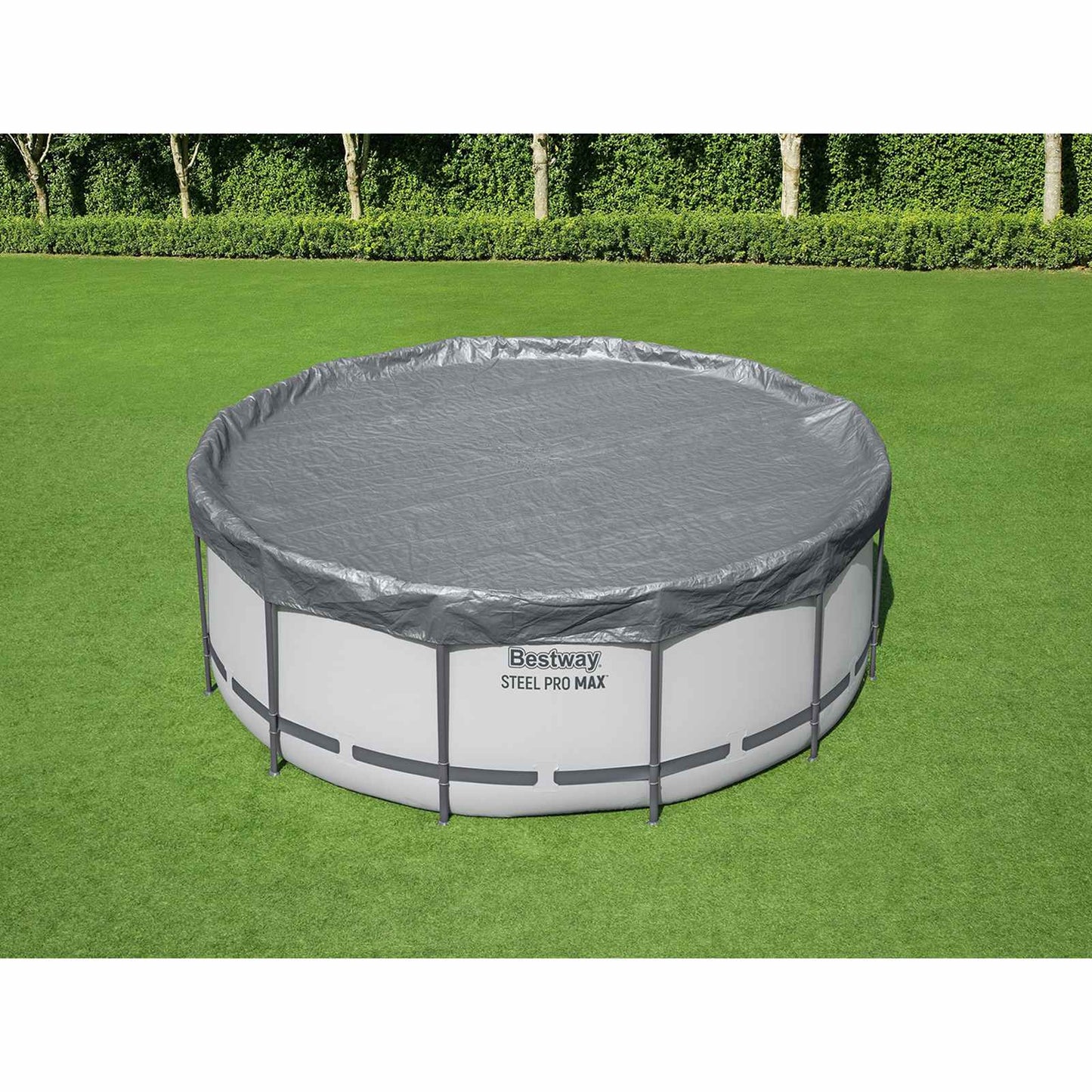 Bestway Pool Cover Ø3.66 m Round Polyester Grey