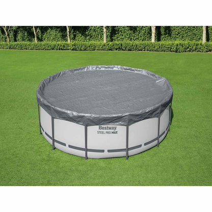 Bestway Pool Cover Ø3.66 m Round Polyester Grey