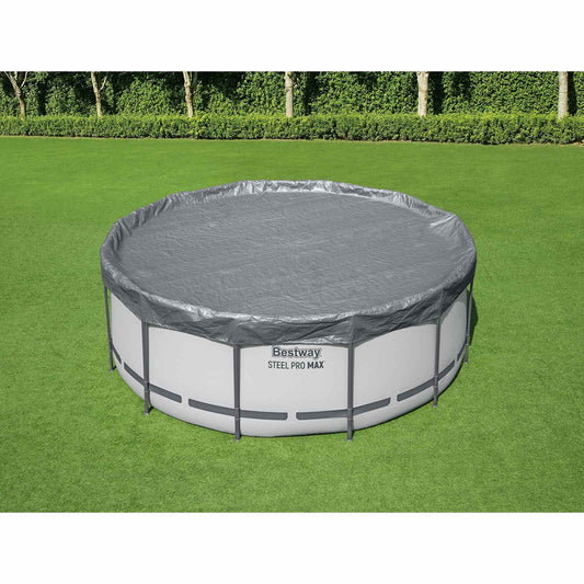 Bestway Pool Cover Ø3.66 m Round Polyester Grey