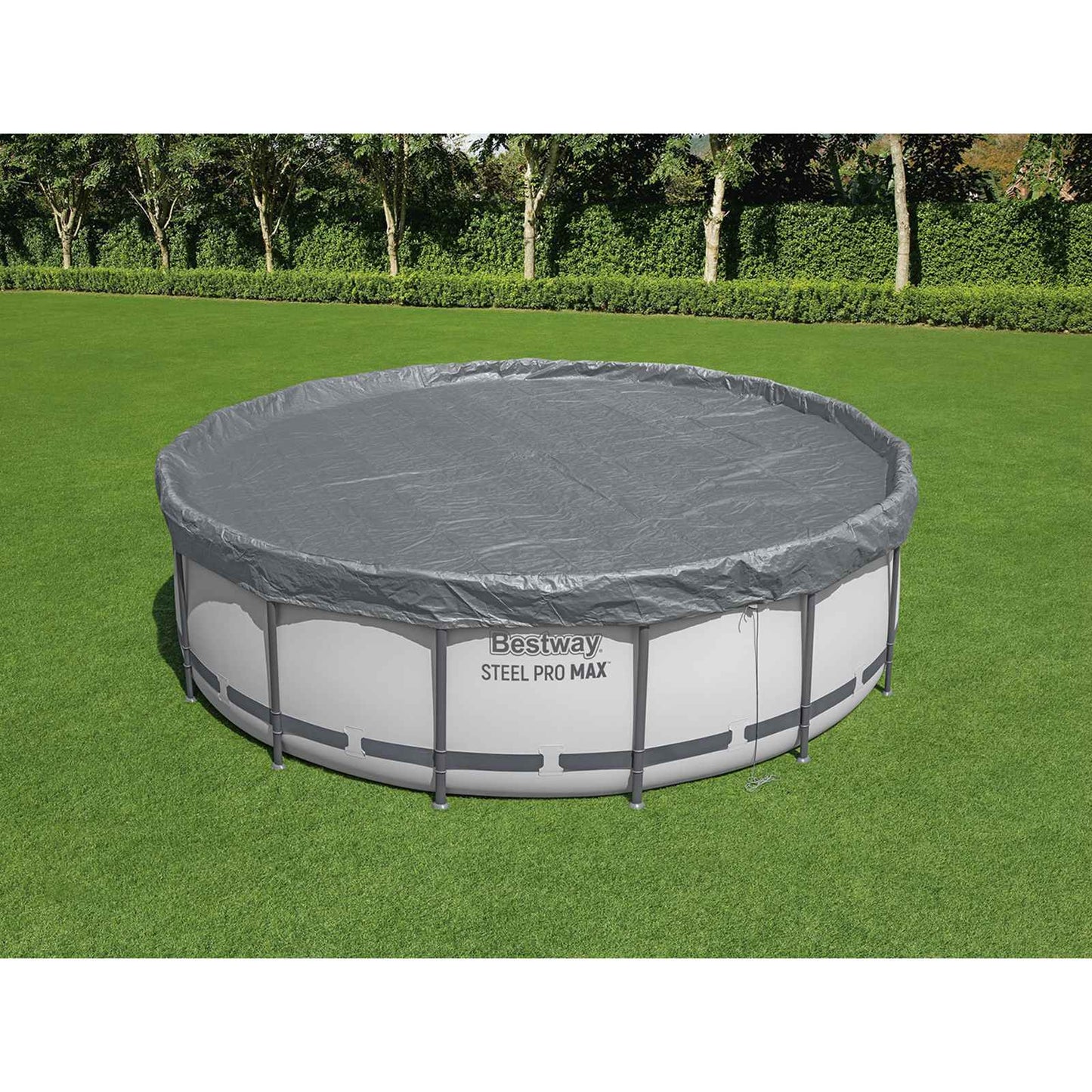 Bestway Pool Cover Ø4.27 m Round Polyester Grey