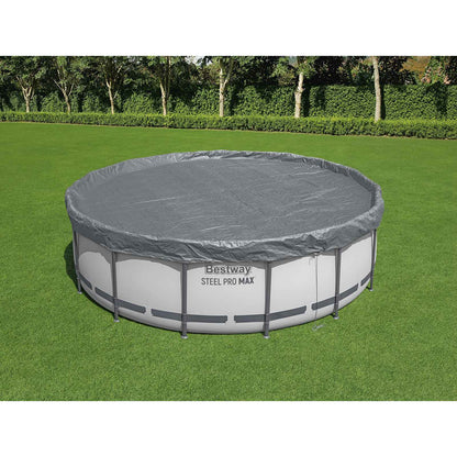 Bestway Pool Cover Ø4.27 m Round Polyester Grey