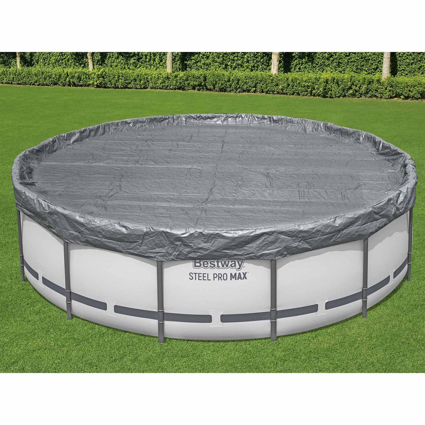 Bestway Pool Cover Ø4.57 m Round Polyester Grey