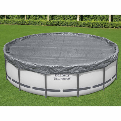 Bestway Pool Cover Ø4.57 m Round Polyester Grey