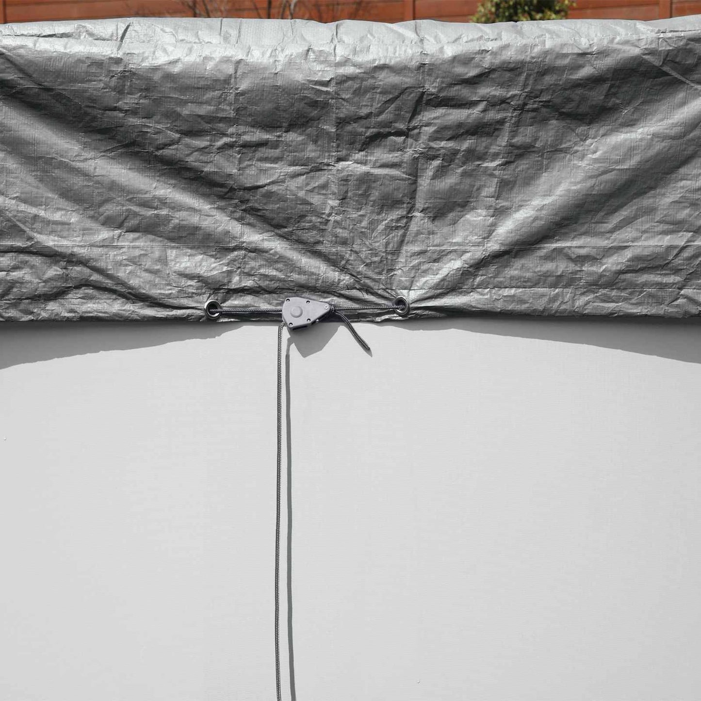 Bestway Pool Cover Ø4.88 m Round Polyester Grey