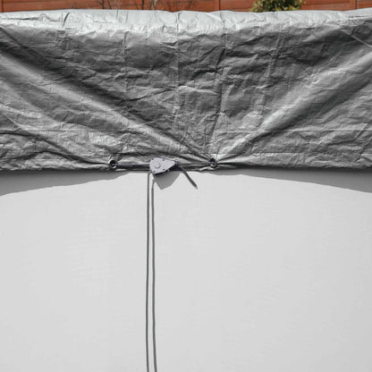 Bestway Pool Cover Ø4.88 m Round Polyester Grey