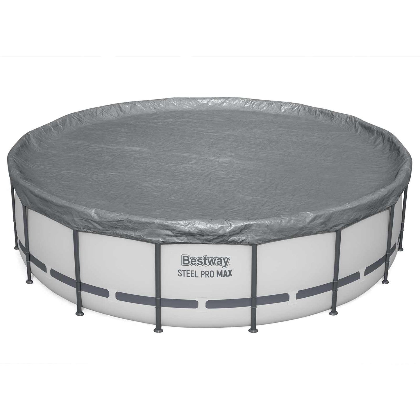 Bestway Pool Cover Ø4.88 m Round Polyester Grey