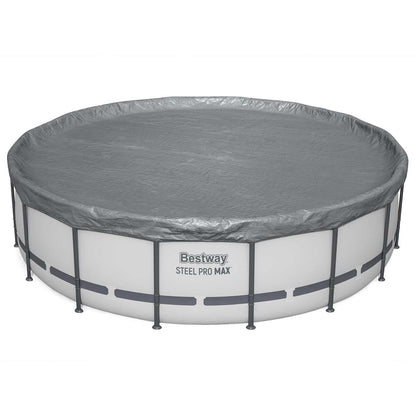 Bestway Pool Cover Ø4.88 m Round Polyester Grey